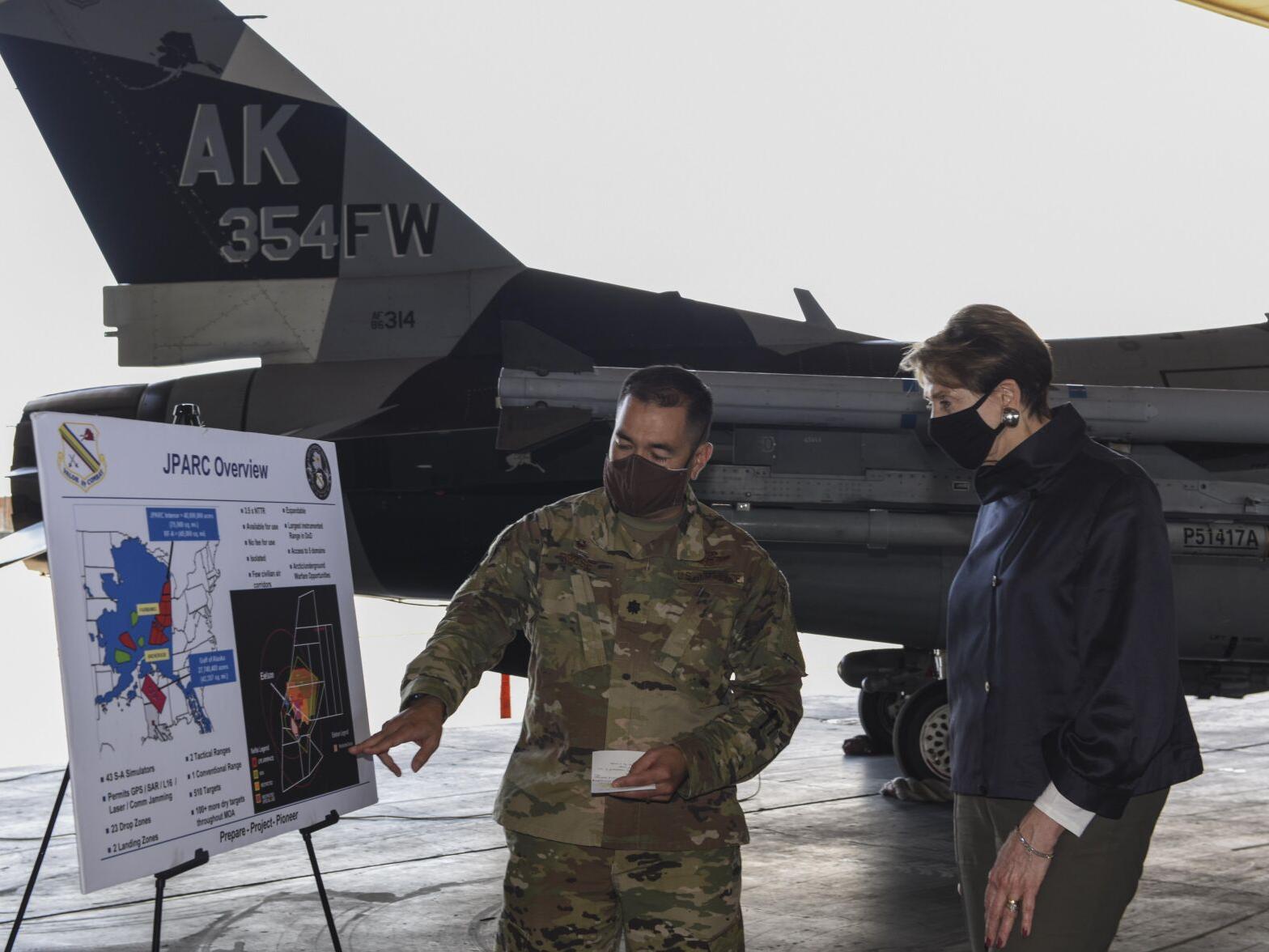 SecAF beholds Alaska airpower during visit, emphasizes Arctic’s importance to national security